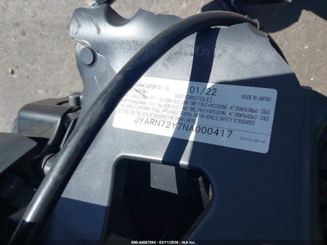 Auction sale of the 2022 Yamaha Mt09 Dc, vin: JYARN72Y7NA000417, lot number: 44567084