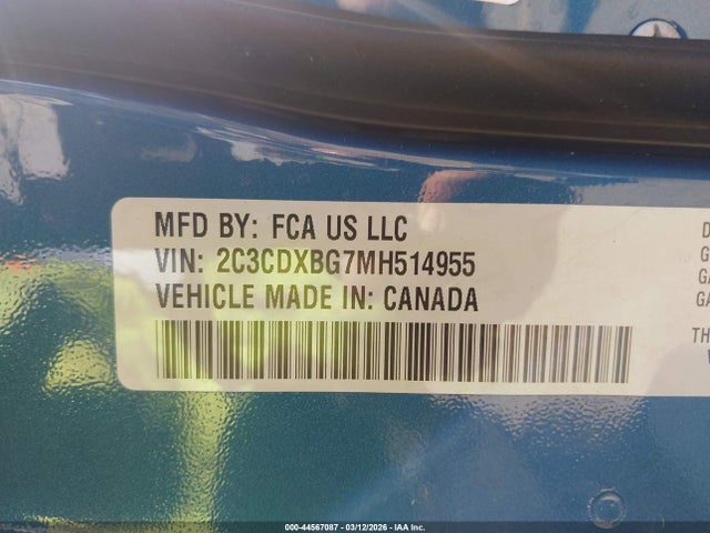 2021 DODGE CHARGER 2C3CDXBG7MH514955 Photo 8