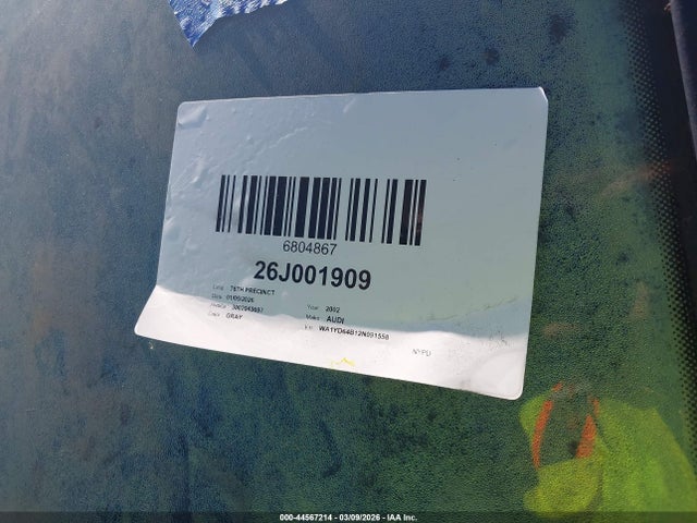 Aukcja sprzedaży 2002 Audi Allroad 2.7l, vin: WA1YD64B12N091558, numer aukcji: 44567214