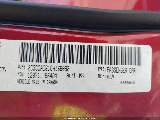 Aukcja sprzedaży 2012 Chrysler 300 Limited, vin: 2C3CCACG1CH166082, numer aukcji: 44567283