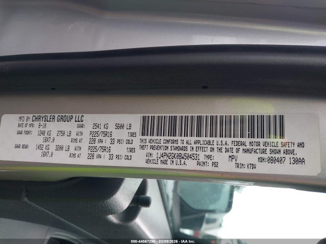 Продажа на аукционе авто 2011 Jeep Liberty Sport, vin: 1J4PN2GK0BW504531, номер лота: 44567298