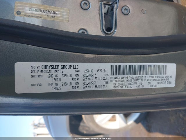 2012 JEEP COMPASS 1C4NJDEB3CD661989 Photo 8