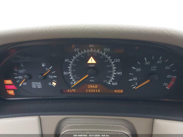 44567643 :رقم المزاد ، WDBJF72F7VA571112 vin ، 1997 Mercedes-benz E 420 مزاد بيع