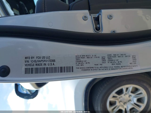 1C4SJVAP5RS173366 Jeep Wagoneer Series I 4x4