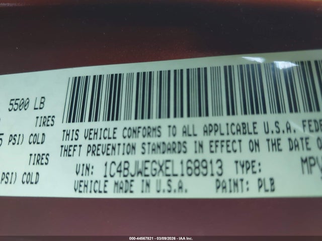 2014 JEEP WRANGLER UNLIMITED 1C4BJWEGXEL168913 Photo 8