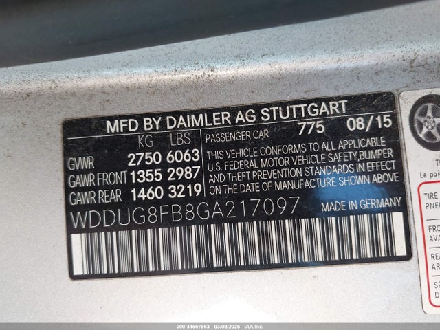 2016 MERCEDES-BENZ S 550 WDDUG8FB8GA217097 Photo 8