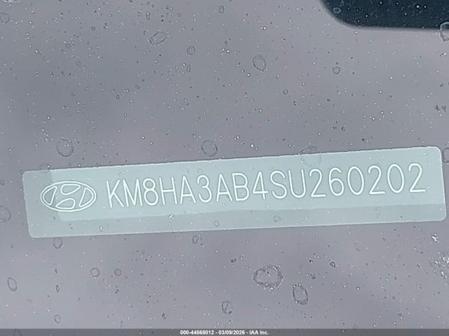 44568012 :رقم المزاد ، KM8HA3AB4SU260202 vin ، 2025 Hyundai Kona Se مزاد بيع