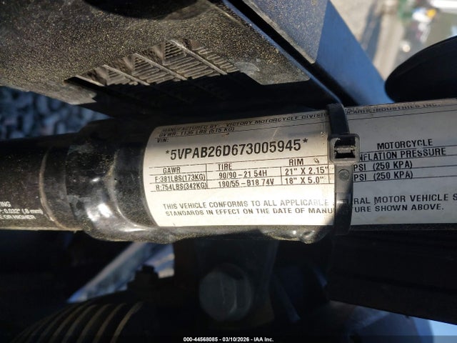 2007 VICTORY MOTORCYCLES VEGAS 5VPAB26D673005945 Photo 9