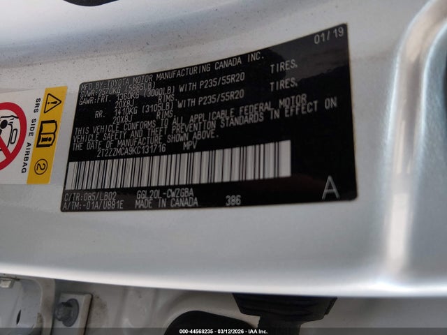 Продаж на аукціоні авто 2019 Lexus Rx 350, vin: 2T2ZZMCA9KC131716, номер лоту: 44568235