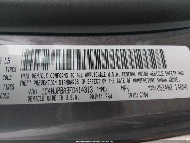 2015 JEEP PATRIOT 1C4NJPBA3FD414313 Photo 8