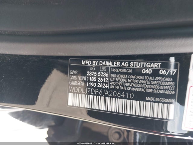 Продаж на аукціоні авто 2018 Mercedes-benz Cls 550, vin: WDDLJ7DB6JA206410, номер лоту: 44568645