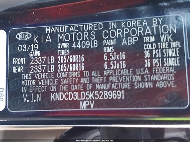 2019 KIA NIRO PLUG-IN HYBRID KNDCD3LD5K5289691 Photo 8