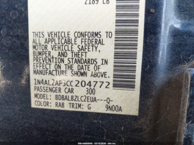 2012 NISSAN ALTIMA 1N4AL2AP3CC204772 Photo 8