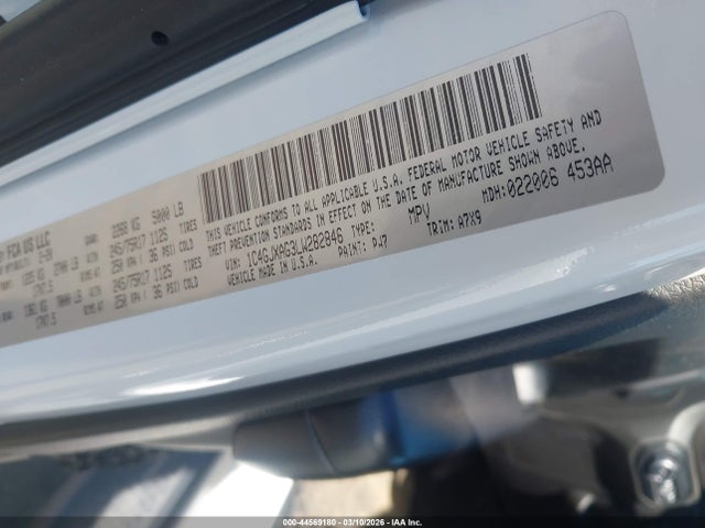 2020 JEEP WRANGLER 1C4GJXAG3LW282846 Photo 8