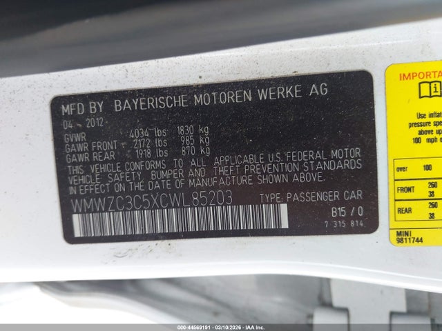 2012 MINI COOPER S COUNTRYMAN WMWZC3C5XCWL85203 Photo 8