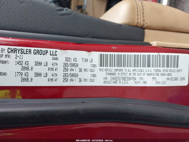 2011 DODGE DURANGO 1D4SE5GT8BC594784 Photo 8