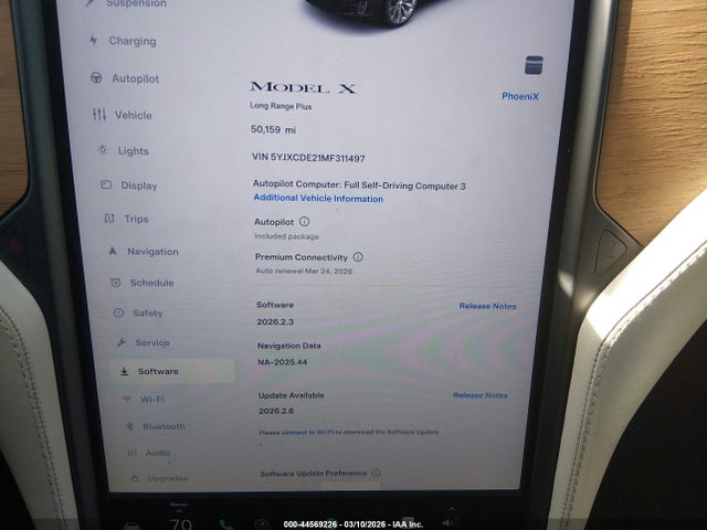 2021 TESLA MODEL X 5YJXCDE21MF311497 Photo 6