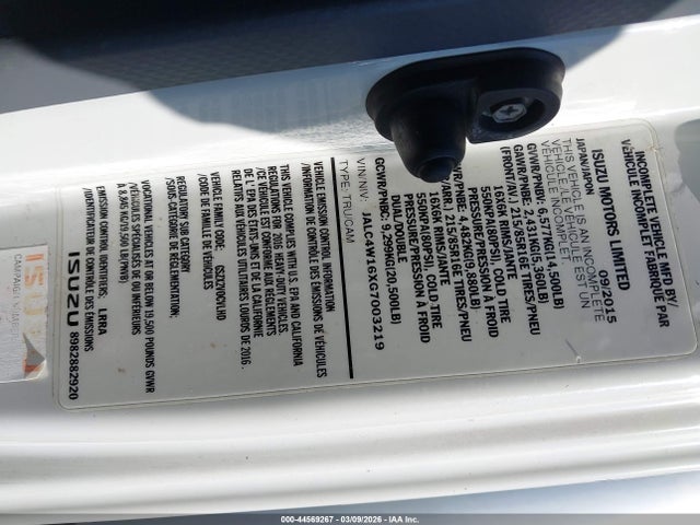 JALC4W16XG7003219 Isuzu Npr Dsl Reg At