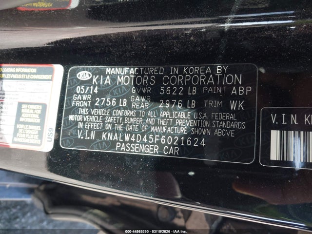 2015 KIA K900 KNALW4D45F6021624 Photo 8