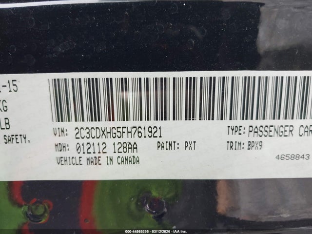 2015 DODGE CHARGER 2C3CDXHG5FH761921 Photo 8