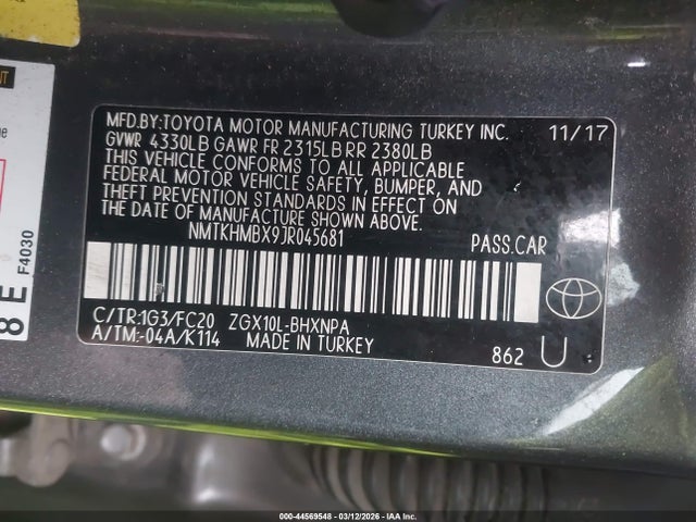 2018 TOYOTA C-HR NMTKHMBX9JR045681 Photo 8