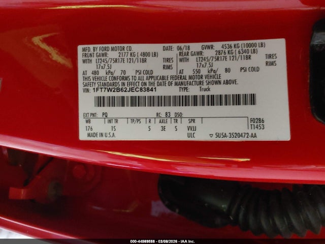 1FT7W2B62JEC83841 Ford F-250 Xl