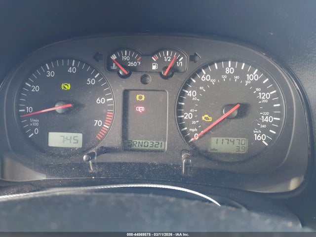 2002 Volkswagen Jetta Gls მანქანა იყიდება აუქციონზე, vin: 3VWSK69M12M033825, აუქციონის ნომერი: 44569575