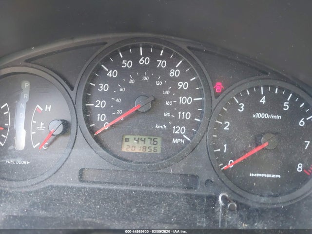 Aukcja sprzedaży 2004 Subaru Impreza 2.5ts, vin: JF1GG65524H812026, numer aukcji: 44569600