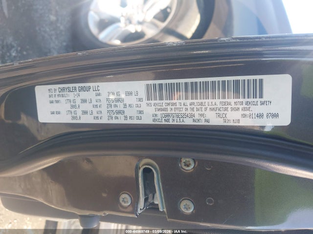 Продажа на аукционе авто 2014 Ram 1500 Big Horn, vin: 1C6RR7GT6ES254384, номер лота: 44569749