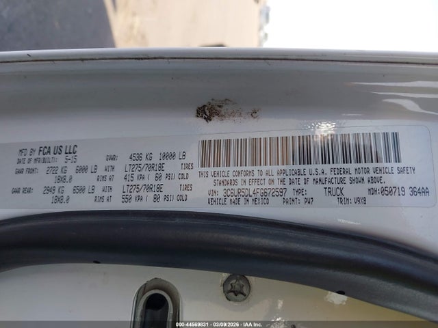 2015 RAM 2500 3C6UR5DL4FG672597 Photo 8