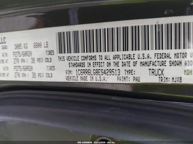 1C6RR6LG8ES429513 RAM 1500 Lone Star