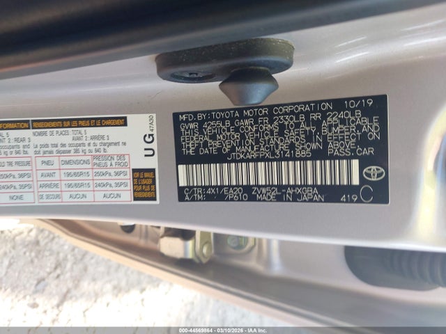 2020 TOYOTA PRIUS PRIME JTDKARFPXL3141885 Photo 8
