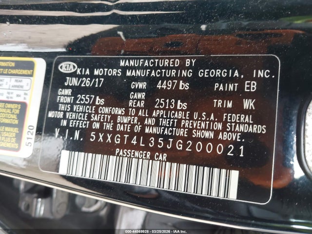 2018 KIA OPTIMA 5XXGT4L35JG200021 Photo 8