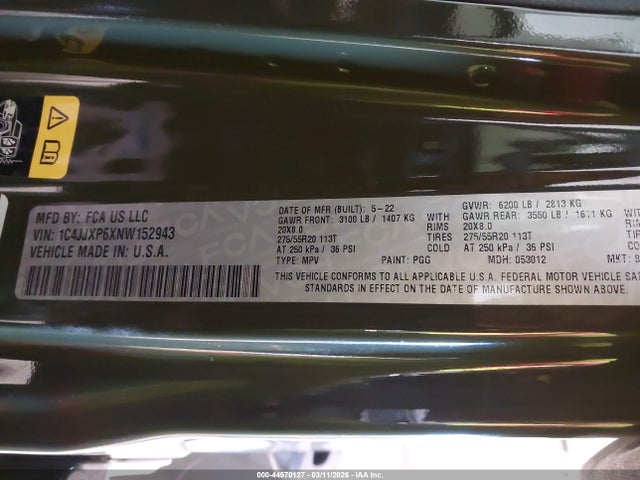 2022 JEEP WRANGLER 4XE 1C4JJXP6XNW152943 Photo 8