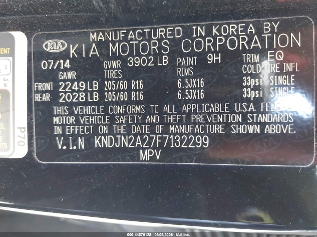 KIA Soul 2015 KNDJN2A27F7132299 Image 9