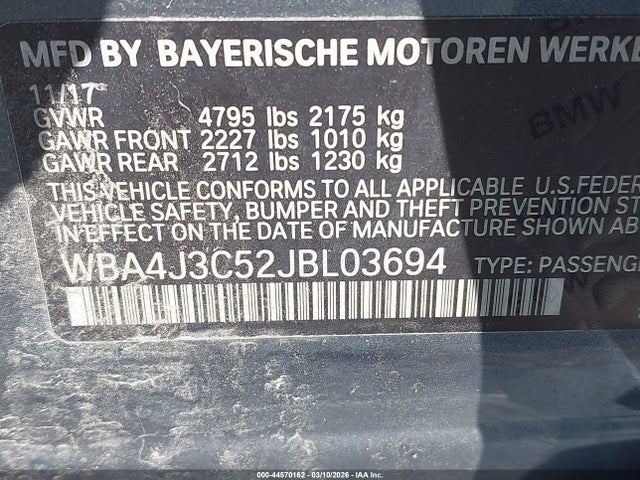 2018 BMW 430I GRAN COUPE WBA4J3C52JBL03694 Photo 8