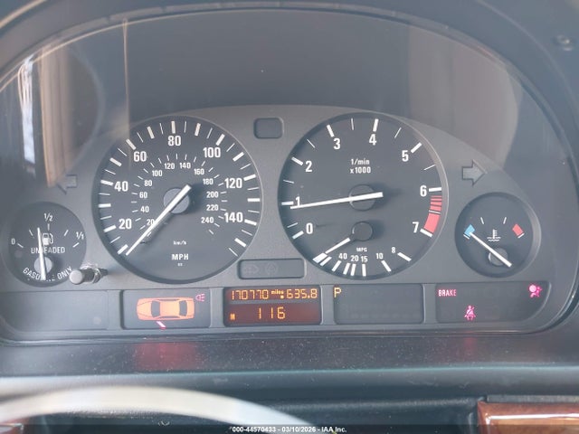2000 Bmw 528ia მანქანა იყიდება აუქციონზე, vin: WBADM6347YGU14786, აუქციონის ნომერი: 44570433