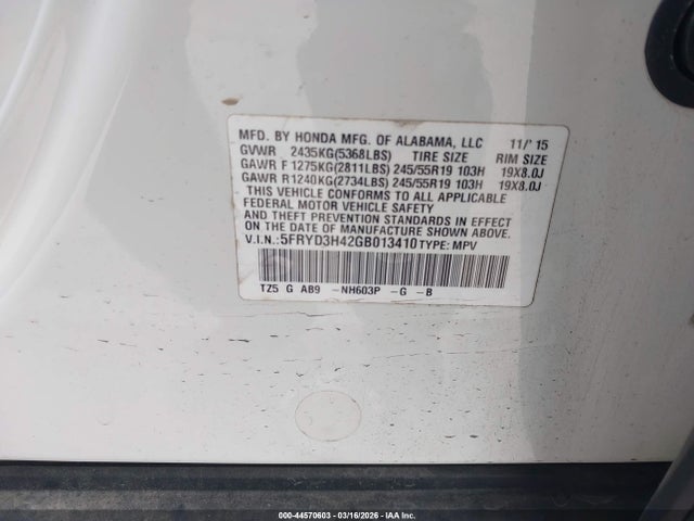 2016 ACURA MDX 5FRYD3H42GB013410 Photo 8