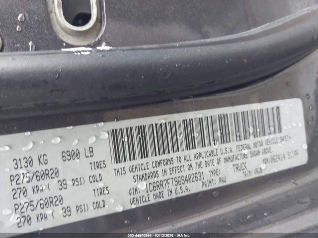 Aukcja sprzedaży 2016 Ram 1500 Express, vin: 1C6RR7FT9GS402631, numer aukcji: 44570864