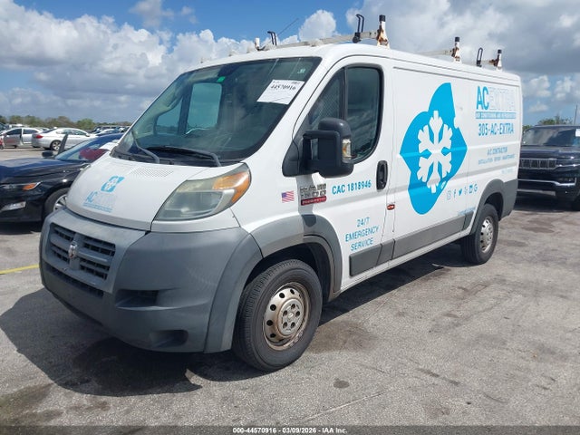 44570916 :رقم المزاد ، 3C6TRVAGXHE545984 vin ، 2017 Ram Promaster 1500 Low Roof 136 Wb مزاد بيع
