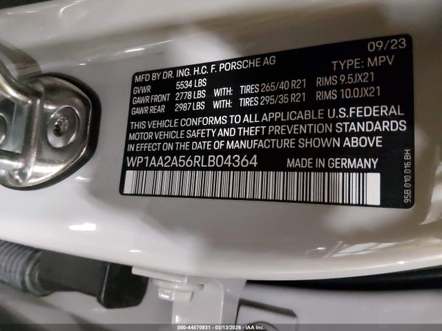 Porsche Macan T 2024 WP1AA2A56RLB04364 Image 9