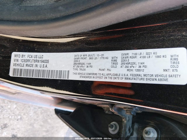 2024 RAM 1500 1C6SRFJT8RN194035 Photo 8