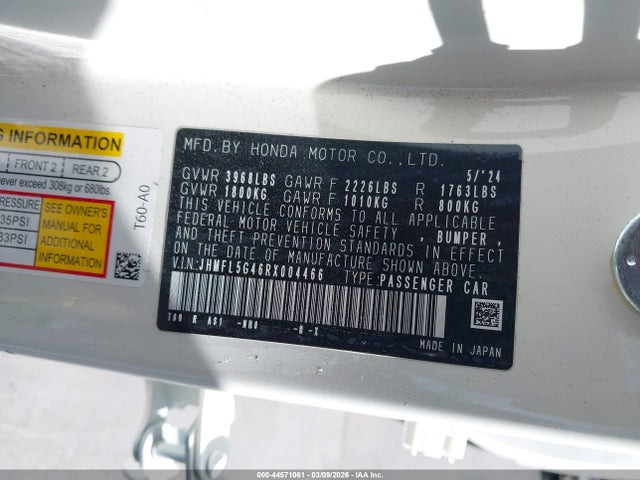Honda CIVIC TYPE R 2024 JHMFL5G46RX004466 Image 9