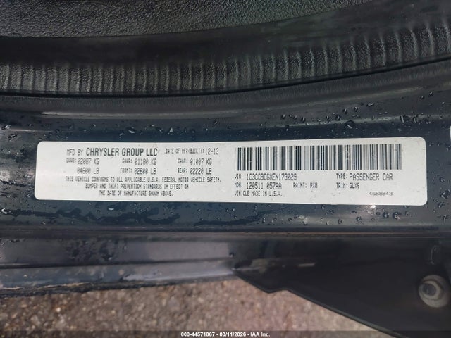 2014 CHRYSLER 200 1C3CCBCGXEN173029 Photo 8
