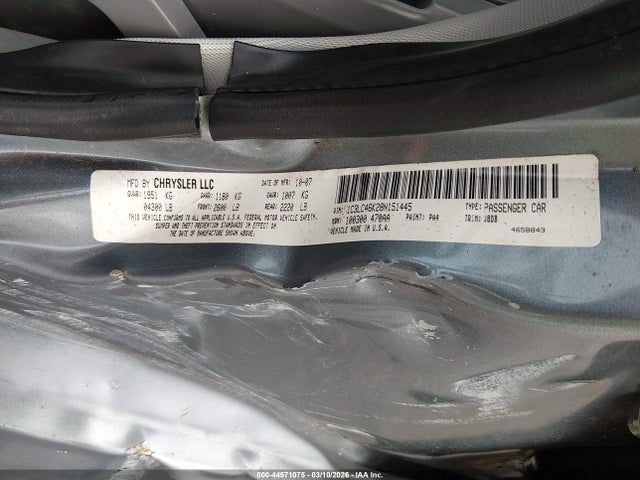 Aukcja sprzedaży 2008 Chrysler Sebring Lx, vin: 1C3LC46K28N151445, numer aukcji: 44571075