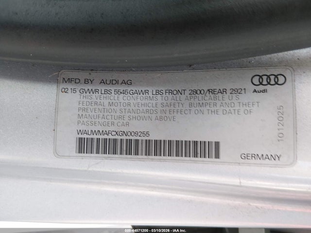 Продаж на аукціоні авто 2016 Audi A7 3.0 Tdi Premium Plus, vin: WAUWMAFCXGN009255, номер лоту: 44571200