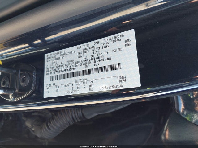 Ford F-150 Tremor 2023 1FTEW1E82PFA35249 Image 9