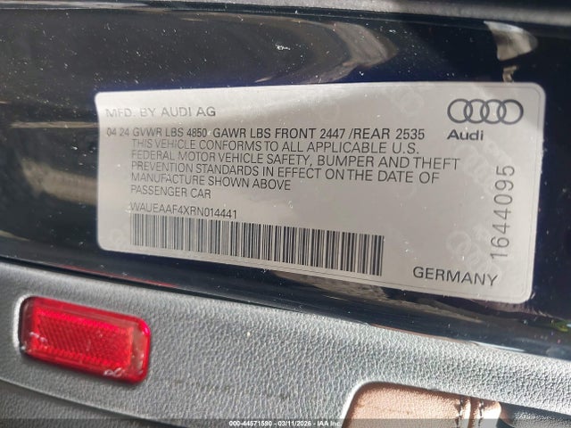 2024 AUDI A4 WAUEAAF4XRN014441 Photo 8