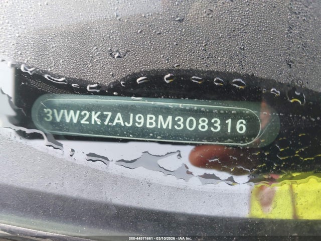 Продажа на аукционе авто 2011 Volkswagen Jetta 2.0l S, vin: 3VW2K7AJ9BM308316, номер лота: 44571661