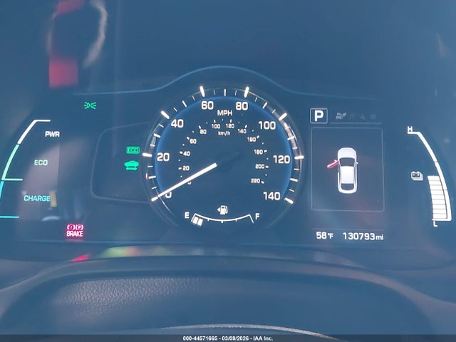 KMHC65LC9KU174607 Hyundai Ioniq Hybrid Blue